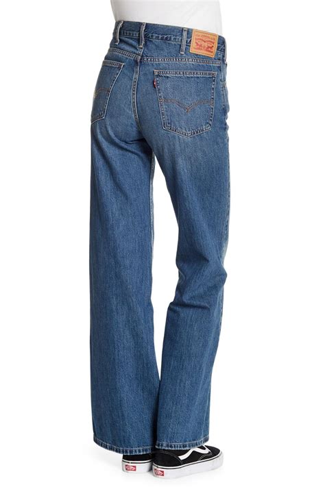 levi s denim vintage wide leg jeans in blue lyst