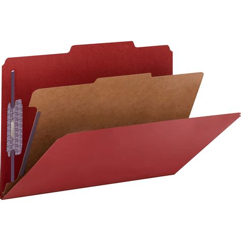 smead colored pressboard classification folders  safeshield coated