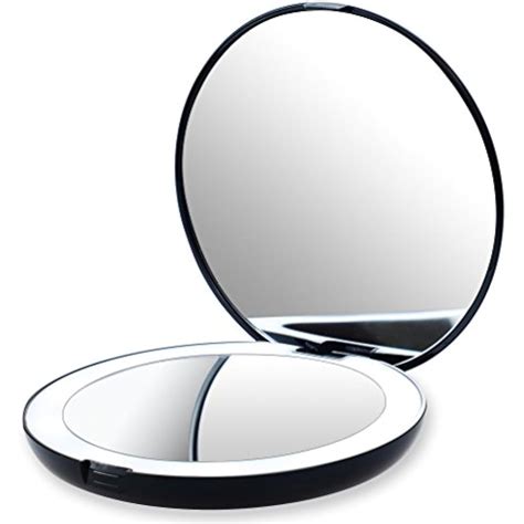 vrhere lighted travel makeup mirror xx magnification compact daylight ebay