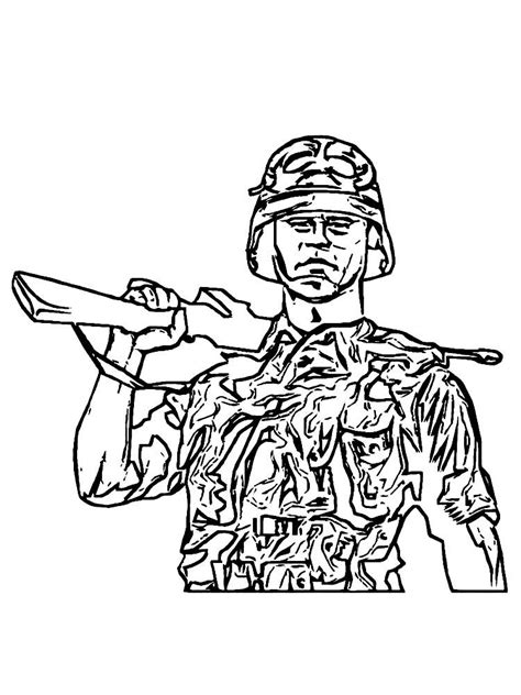army coloring pages soldier      collection