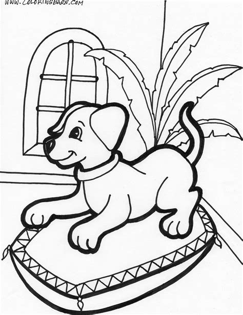 puppy coloring pages  large images