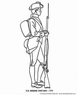 Revolutionary Mewarnai Armed Gambar Tentara Honkingdonkey 1775 sketch template
