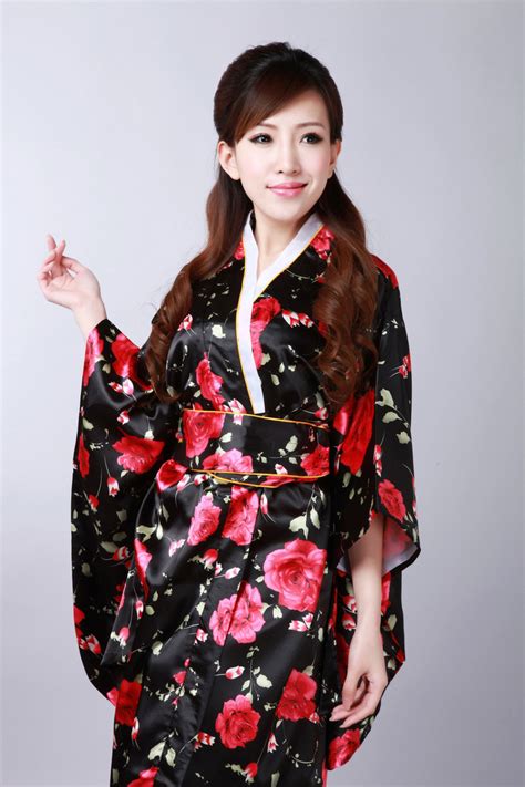 silk new arrive japanese kimono dress vintage kimono obi performance