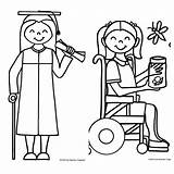 Coloring Pages Disabilities Bubbles Blowing Kids Needs Special Colouring Popular Getdrawings Color Getcolorings sketch template