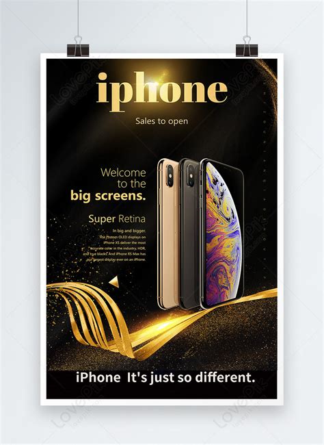 modern iphone xs promotion poster template imagepicture   lovepikcom