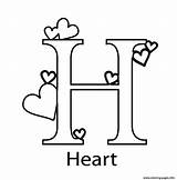 Coloring Alphabet Pages Letter Heart Print Printable Start Things Color Geography Book Pdf sketch template