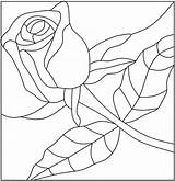 Patterns Paint Painting Printable Glass Stained Kids Coloring Rose Pages Designs Pattern Mosaic Online Roses Templates Pink Outline Flower Flowers sketch template