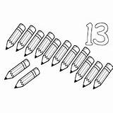 Pencils Thirteen Momjunction Mice sketch template