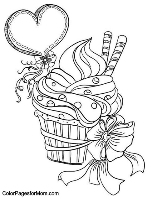 cupcake coloring pages  print