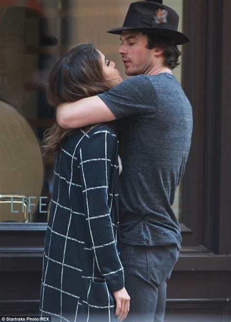 ian somerhalder and nikki reed indulge in pda during a romantic stroll