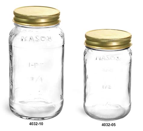 Sks Bottle And Packaging Clear Glass Jars Clear Glass Mason Jars W