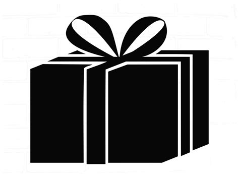 gift box vector silhouette