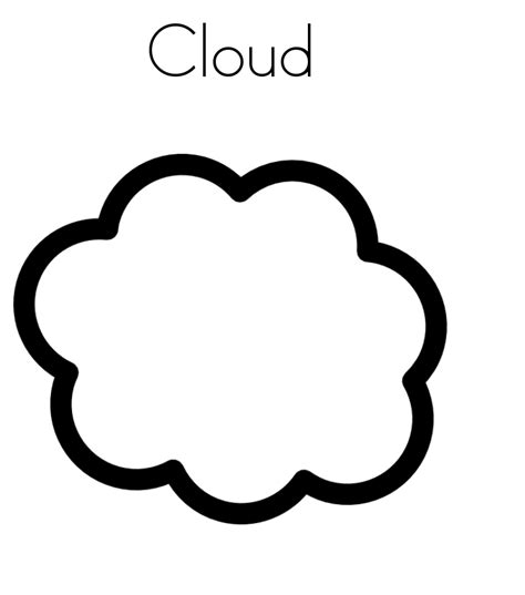 printable cloud coloring pages  kids coloring pages  kids