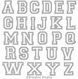 Varsity Letter Alphabet Letters Designs Fonts Quilting Visit sketch template