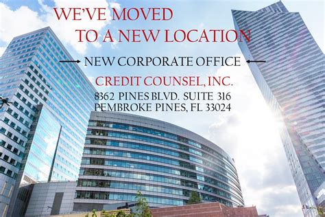 office location announcement credit counsel