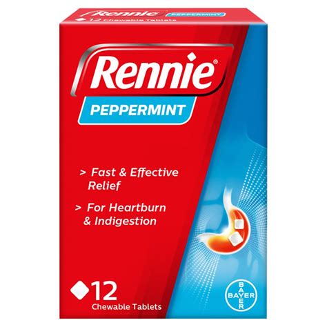 rennie peppermint  chewable tablets bb foodservice
