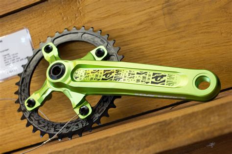 limited edition green monster race face atlas cranks  mountain bike components  eurobike