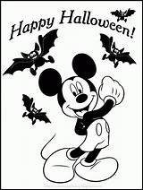 Halloween Coloring Mickey Mouse Disney Pages Color Minnie Printable Print Kids Traceable Head Happy Continents Colouring Valentines Popular Coloringhome Comments sketch template