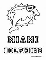 Football Coloring Miami Dolphins Pages Nfl Printable Logo Team Sports Dolphin Colouring Birthday Stencil Kids Party Teams Colormegood Steelers Cake sketch template