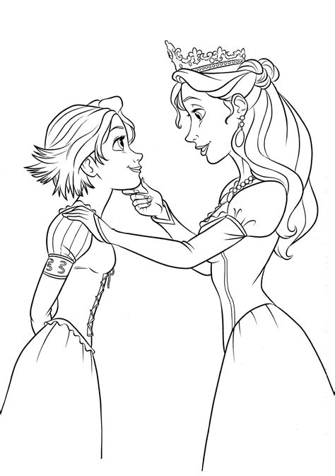 tangled wedding coloring pages coloring pages