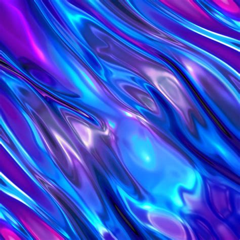 render abstract background ultraviolet holographic foil iridescent blue texture liquid