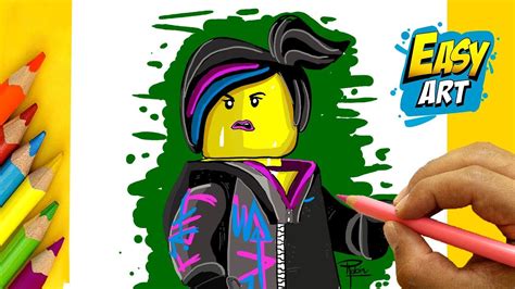 coloring lego   lucy draw  color  kids   draw lucy