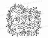 Coloring Pages Positive Thinking Template sketch template