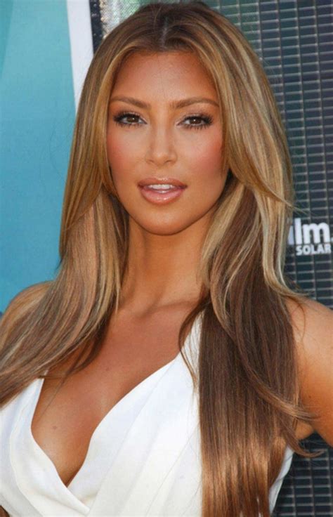 Kim Kardashian Blonde Hair Hair Colar And Cut Style