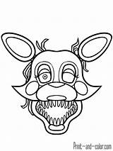 Fnaf Coloring Mangle Pages Getcolorings Color Printable sketch template