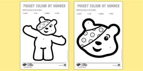 bbc children   pudsey colour  number pudsey blush cin