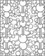 Coloring Pages Molecule Printable Book Color Adult Sheets Designs Organic Drawings Coke Getcolorings Patterns Designlooter Dna Dover Publications Drawing Just sketch template