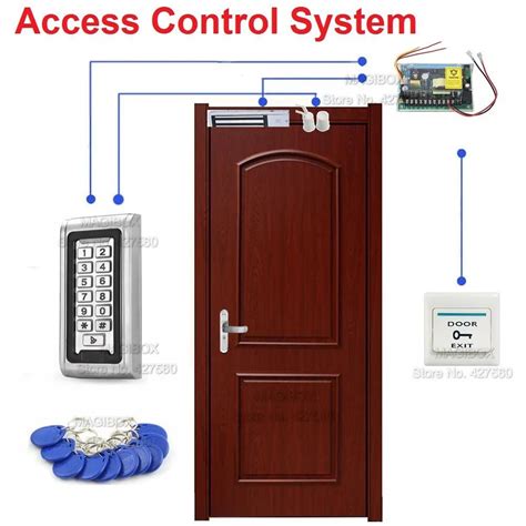 ip waterproof khz rfid door access control system kit lbs magnetic lock switchpower