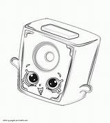 Coloring Pages Speaker Shop Shopkins Squeeky Printable Print Look Other sketch template