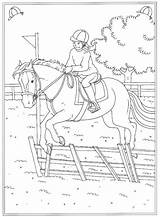 Paarden Kleurplaten Paardrijden Paard Springen Manege Pferde Dressuur Reitschule Jumping Ruiter Tekeningen Rakker Mandalas Poney Tekenen Uitprinten Stables Chevaux Cheval sketch template