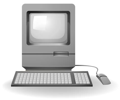 retro computer vector art icons  graphics
