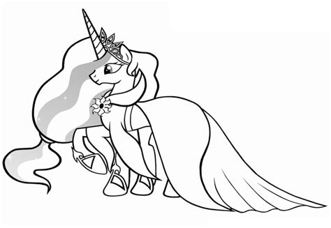 princess celestia  coloring page  printable coloring pages  kids