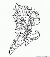 Pages Coloring Colouring Dbz Gotenks sketch template