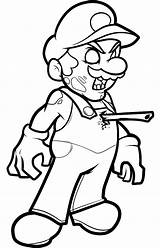 Mario Coloring Pages Zombie Super Cartoon Christmas Zombies Halloween Printable Color Disney Kids Kart Jalapeno Colouring Scary Bros Print Animal sketch template
