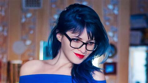 Blue Hair Cosplay Glasses Long Piercings Wallpaper 42597