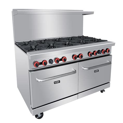 commercial  gas  burner range   standard ovens kitma heavy duty natural gas cooking