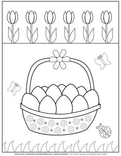 easter coloring pages  worksheets planerium easter coloring