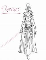 Revan Lord Lineart sketch template