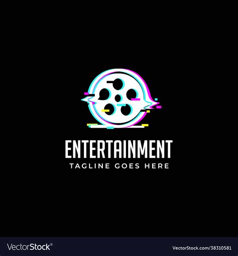 entertainment production logo royalty  vector