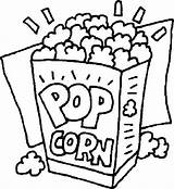 Popcorn Coloringhome sketch template