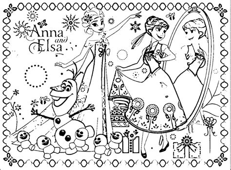 frozen fever coloring pages  worksheets