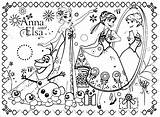 Frozen Pages Fever Coloring Printable Via sketch template