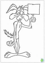 Coyote Wile Looney Tunes Dinokids Correcaminos Wylie Toons sketch template
