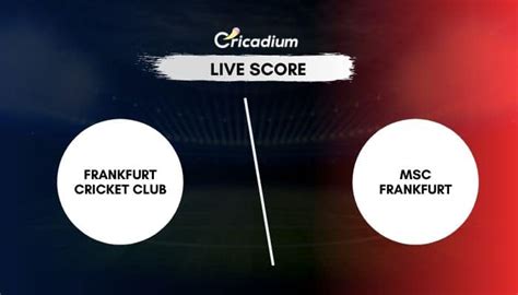 Dream11 Ecs Frankfurt 2020 Live Cricket Score Fcc Vs Msf Match 1 Live