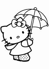 Coloring Kitty Umbrella Hello Pages Colouring Color Lovely Under Printable Cat Beach Drawing Print Boy Cartoon Summer Popular Clipart Girls sketch template