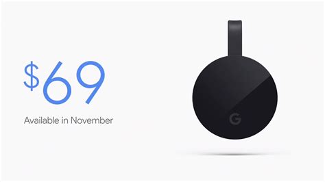 chromecast ultra formally announced  cost